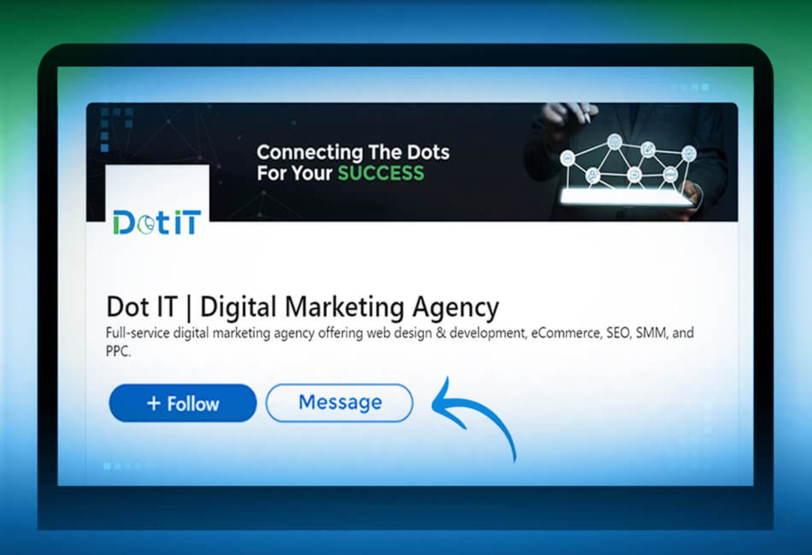 linkedin message feature