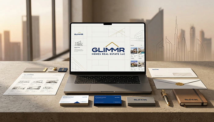 Glimmr Homes Real Estate Brand Identity